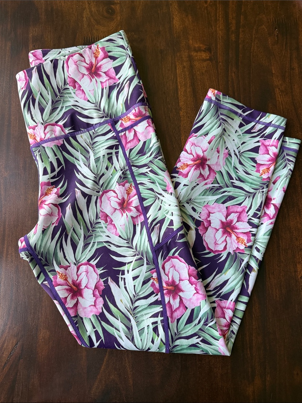 Zyia Active Tropical Print Paradise Light and Tight Leggings
